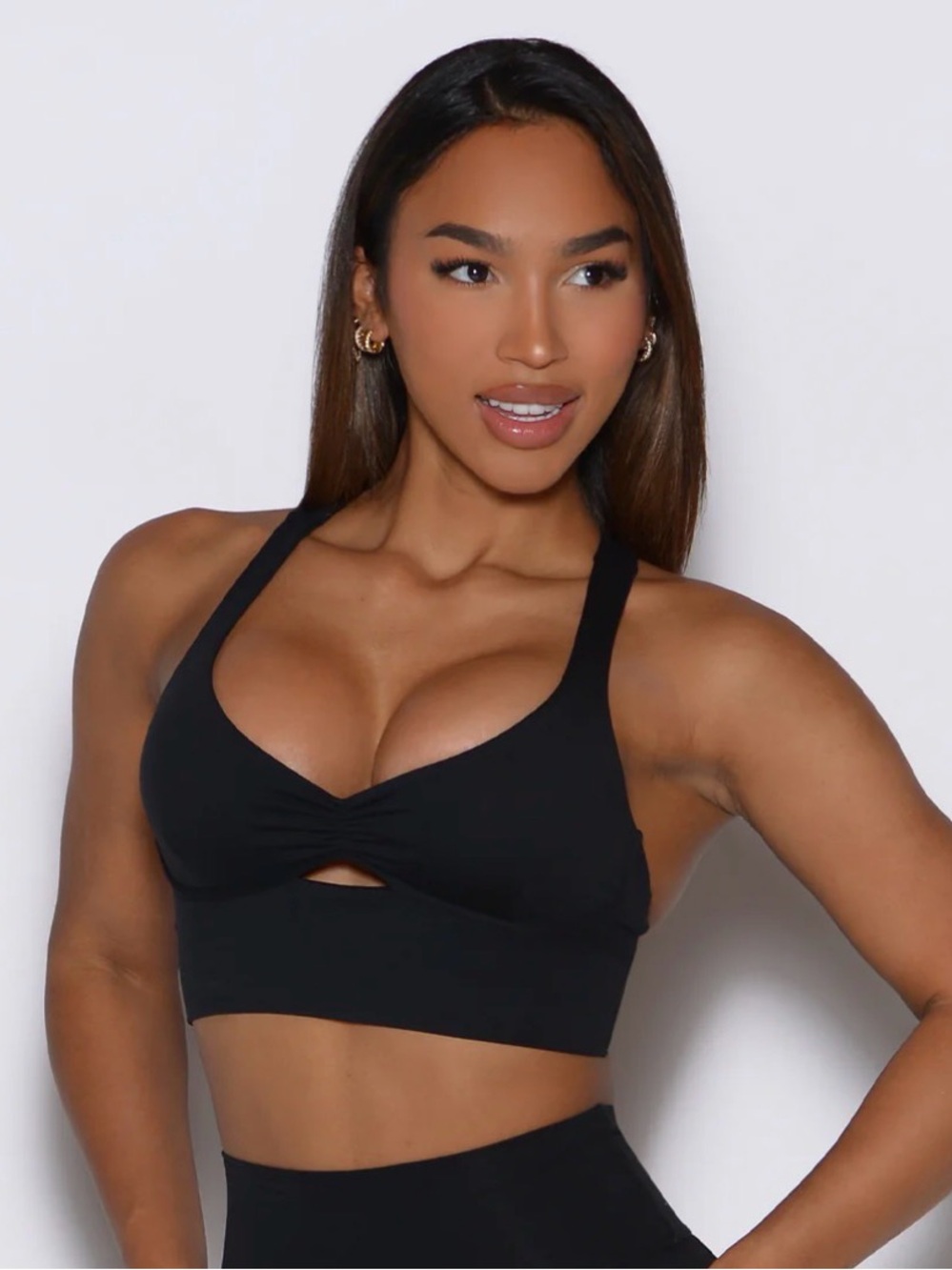 Bombshell keyhole bralette hunter green Large BN